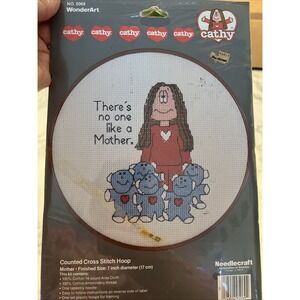 Cathy There's No One Like A Mother Cross Stitch Kit Wonderart Needle Craft